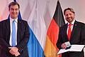 Tobias Brand wurde von Markus Söder für seine Verdienste im Ehrenamt mit dem Ehrenzeichen des Bayerischen Ministerpräsidenten ausgezeichnet.