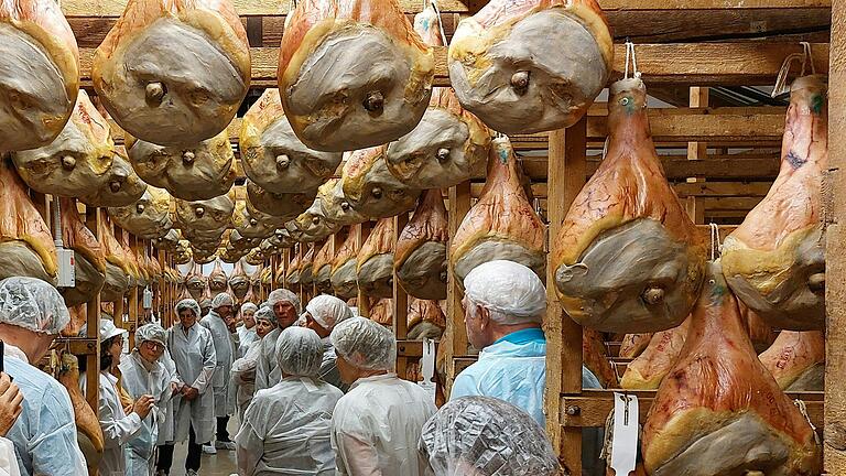 Der Familienbetrieb Salumificio Fontana in Este beeindruckte die Gruppe mit seiner traditionellen Herstellung von Prosciutto und Berico.