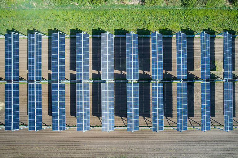 In Haßbergkreis benötige man wohl keine PV-Anlage in Mähdrescherhöhe, erklärt Ideengeber Oliver Kunkel.&nbsp;&nbsp;