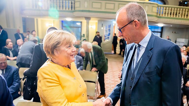 Angela Merkel wird 70 - Merkel mit Friedrich Merz. Ihr Verhältnis gilt als schwer belastet. (Archivbild) Angela Merkel wird 70 - Merkel mit Friedrich Merz. Ihr Verhältnis gilt als schwer belastet. (Archivbild)