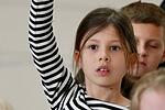 Viele Kinder waren hellwach dabei und beteiligten sich rege an der Veranstaltung.