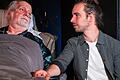 Alexander Renner und Gerd Eickelpasch (von links)&nbsp; in derTragikomödie 'Dienstags bei Morrie' im Theater Chambinzky.