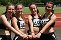 Die U-18-Staffel des TV/DJK Hammelburg, die im vergangenen Jahr bei den bayerischen Meisterschaften den Titel über 4 x 100 Meter  gewann, wurde bei der Sportlerehrung in Oberthulba mit besonders viel Beifall bedacht. Unser Bild zeigt (von links)  Elisa Eich, Lena Weigand, Anna Lukaschewitsch und Lilian Heid. Foto: Reinhold Nürnberger       -  Die U-18-Staffel des TV/DJK Hammelburg, die im vergangenen Jahr bei den bayerischen Meisterschaften den Titel über 4 x 100 Meter  gewann, wurde bei der Sportlerehrung in Oberthulba mit besonders viel Beifall bedacht. Unser Bild zeigt (von links)  Elisa Eich, Lena Weigand, Anna Lukaschewitsch und Lilian Heid. Foto: Reinhold Nürnberger