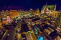 Der Schweinfurter Weihnachtsmarkt auf dem Marktplatz. In diesem Jahr ist das gewohnte Konzept wegen der Corona-Pandemie nicht möglich, weshalb eine so genannte 'Stadtweihnacht' durchgeführt werden soll.