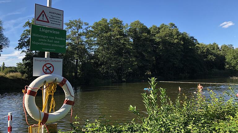 Am Sennfelder Badesee gibt es ein neues Sicherheitskonzept. Am Ende der Badesaison soll am See nochmals nachgebessert werden.&nbsp;