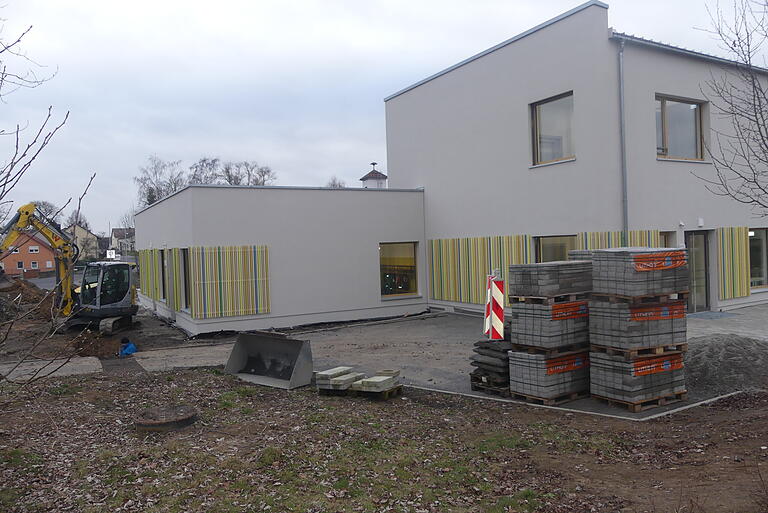 Der Geldersheimer Kindergarten wächst: Neben dem Neubau gibt es einen weiteren Anbau für die Igelchen.