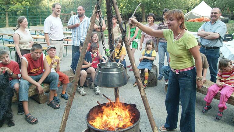 Der Aktivspielplatz Steinlein in der Lindleinsmühle feierte im Sommer sein 25-jähriges Jubiläum. Das Bild stammt aus 2006.