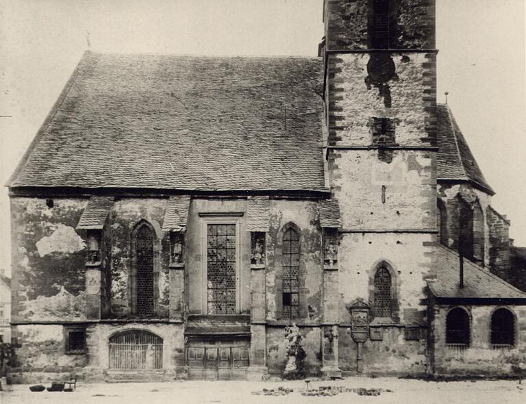 So heruntergekommen war früher die Stadtpfarrkirche Gerolzhofen.