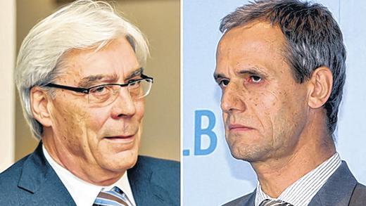 In diesem Jahr vor Gericht: Ex-Vorstandschef Werner Schmidt (links) und sein Nachfolger Michael Kemmer. In diesem Jahr vor Gericht: Ex-Vorstandschef Werner Schmidt (links) und sein Nachfolger Michael Kemmer.