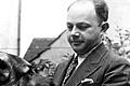 Siegfried Birn mit Schäferhund Lux.