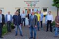 Die neue Gemeinschaftsversammlung der VG Gemünden (von links): Bürgermeister Johannes Wagenpfahl, Eberhard Freye (Gräfendorf), Katja Heiß (Gössenheim), Alexander Rohner (Geschäftsstellenleiter), Axel Höfler (Karsbach), Anna Wirthmann (Karsbach), Gemeinschaftsvorsitzender Martin Göbel, Benedikt Steigerwald  (Personalrat), Karsten Heeschen (Gössenheim), Gerald Brönner (Gräfendorf, Vertreter von Andreas Nachreiner) und Bürgermeister Klaus Schäfer.