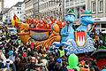 Der Würzburger Faschingszug 2023 in der Domstraße. Nach zwei Jahren ohne Zug waren im vergangenm Jahr rund 75.000 Menschen gekommen, um 122 Gruppen zu sehen.