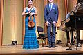 Bomsori Kim und Rafał Blechacz       -  Bomsori Kim und Rafał Blechacz bei der Sonaten-Matinee im Rossini-Saal.
