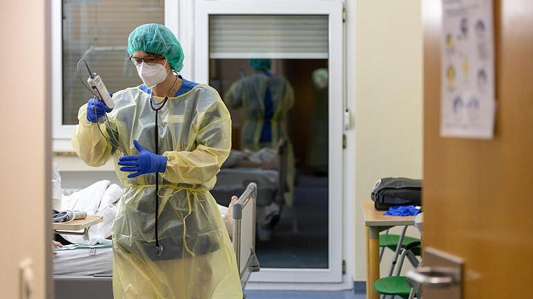 Auf Rekordhöhe ist die Zahl der Corona-Patienten in den Kliniken der Region Main-Rhön gestiegen. 260 Menschen werden derzeit stationär behandelt.