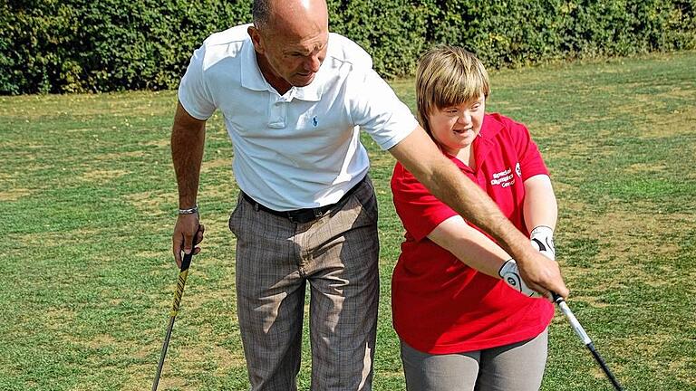 Sarah Rinkowitz  beim Training.