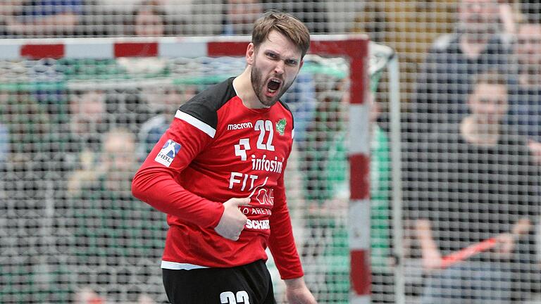 Max Brustmann von der DJK Rimpar Wölfe ist gemessen an der Anzahl an Paraden der erfolgreichste Torwart in der zweiten Handball-Bundesliga.&nbsp;&nbsp;