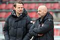 Gehen künftig getrennte Wege: Bernhard Trares (rechts) ist nicht mehr Trainer der Würzburger Kickers, Sportvorstand Sebastian Schuppan übernimmt zusammen mit Ralf Santelli.