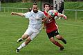 Das Duell der Bezirksliga-Aufsteiger entschied am Mittwochabend die FT Schweinfurt II (rechts Simon Werner) gegen Türkiyemspor SV-12 Schweinfurt (links Abdullah Varli) klar mit 3:0 für sich.