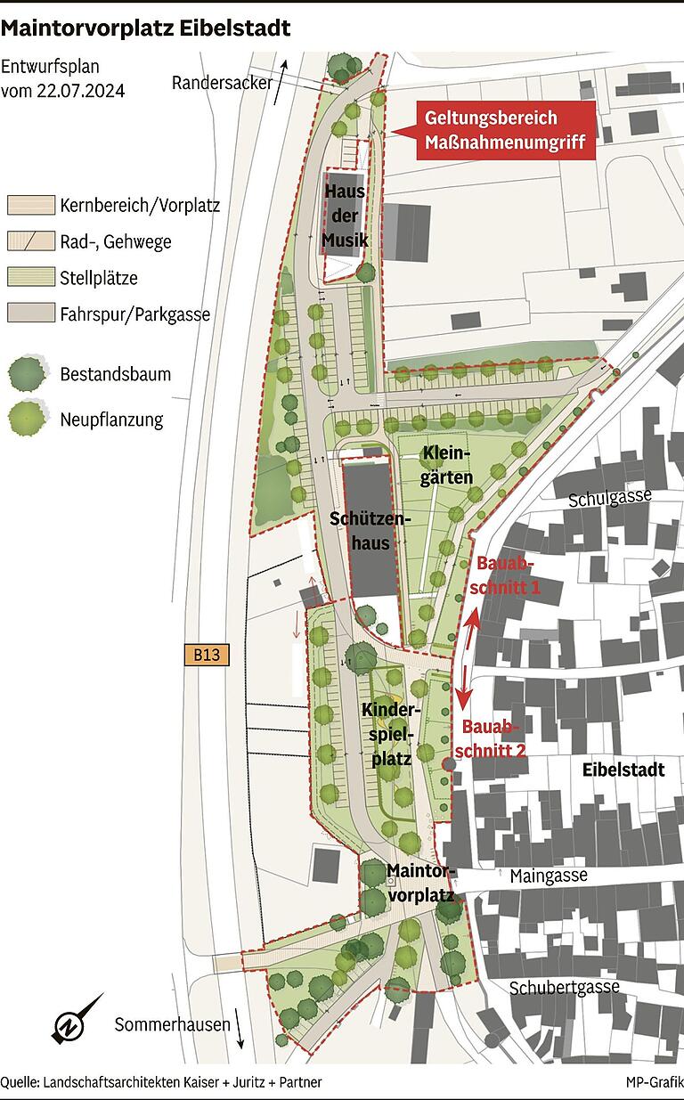 Wie sich Eibelstadt verändern soll: Mehr Grün, weniger Parkplätze, kein neuer Mauerdurchbruch