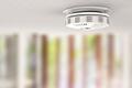 smoke detector on ceiling       -  _