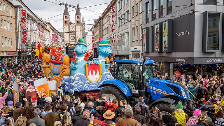 Neben dem Würzburger Faschingszug, hier ein Bild aus dem vergangenen Jahr, hat die Stadt und der Landkreis an Fasching noch einiges mehr zu bieten.