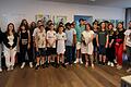 Ulrike Scheb, Nia Wannagat, Gulia Starke, Colin Worm und weitere SchülerInnen der Klasse 7a.