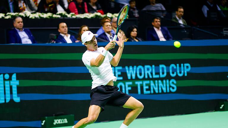Tennis Davis Cup in Malaga       -  Daniel Altmaier konnte das deutsche Tennis-Team nicht in Führung bringen.