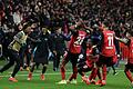 Bayer Leverkusen - Inter Mailand       -  Der Moment nach dem Siegtreffer.