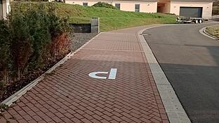 Extra beschriftet werden mussten die Parkflächen im Neubaugebiet Sonnenhang.       -  Extra beschriftet werden mussten die Parkflächen im Neubaugebiet Sonnenhang.