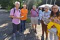 Bei der Stadtteilbegehung&nbsp; mit Stadtrat Raimund Binder (links),&nbsp; Kreiverbandsvorsitzenderdem Thomas Lang (Zweiter von links) und&nbsp; Stadträtin Christiane Kerner (rechts).