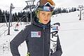 Dynamisch und ehrgeizig: Maxi in Rennkluft vor dem Start.