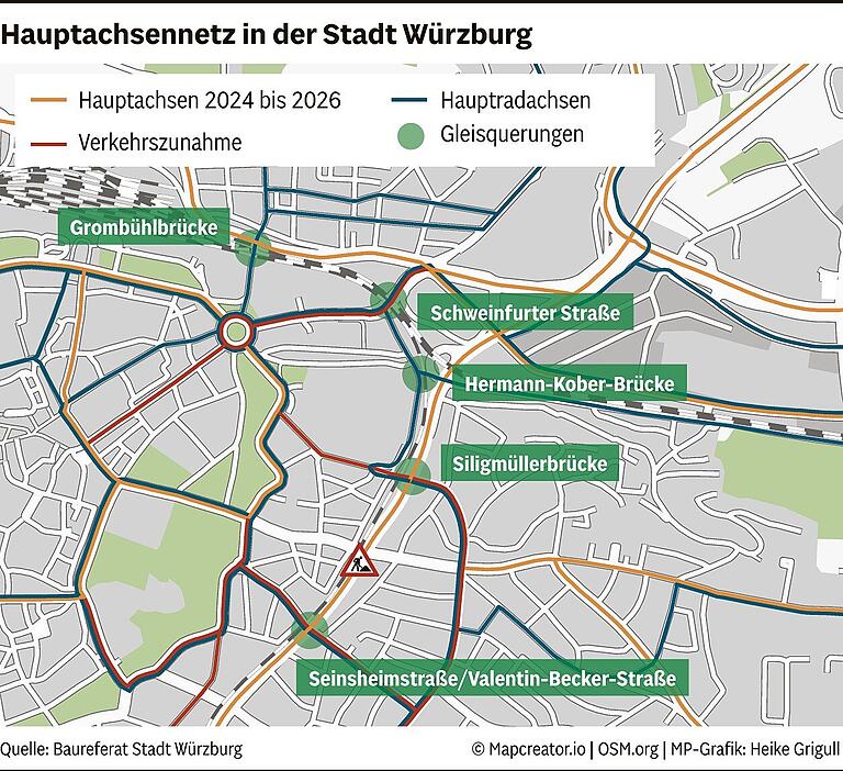 Brückenneubau in der Rottendorfer Straße in Würzburg: Drei Jahre bleibt die Straße dicht Brückenneubau in der Rottendorfer Straße in Würzburg: Drei Jahre bleibt die Straße dicht