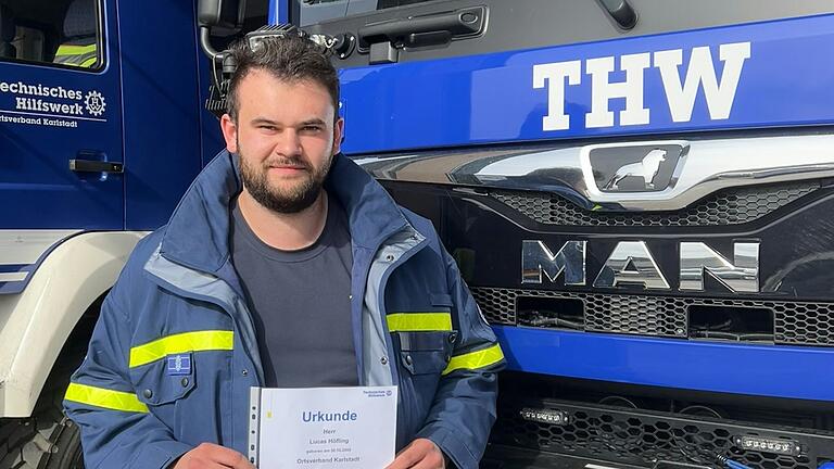 Er absolvierte bereits eine Woche zuvor seine Prüfung: Helfer Lucas Höfling. Er absolvierte bereits eine Woche zuvor seine Prüfung: Helfer Lucas Höfling.