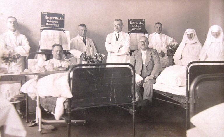 Nach 1921: Ein Krankenzimmer im neuen 'Luitpold-Spital'.