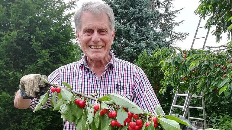 Im Ruhestand genießt es der Familienmensch mit seiner Frau Gabriele, mit der er seit 1967 verheiratet ist, sich im Garten zu beschäftigen und hier die Früchte seiner Arbeit zu ernten, so wie kürzlich Kirschen. Im Ruhestand genießt es der Familienmensch mit seiner Frau Gabriele, mit der er seit 1967 verheiratet ist, sich im Garten zu beschäftigen und hier die Früchte seiner Arbeit zu ernten, so wie kürzlich Kirschen.