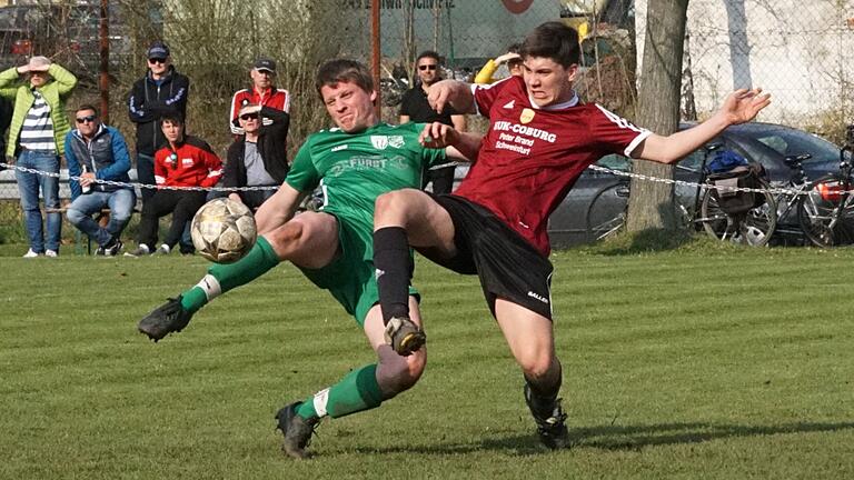 Die spannenden Derbys zwischen dem TSV/FT Schonungen (in grün) und dem SSV Gädheim wird es in der kommenden Saison nicht mehr geben. Gädheim kehrt in die Kreisklasse 3 zurück.