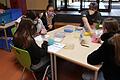 Die Ausbildungsinitiative des Kunststoff-Netzwerk Franken e.V. Faszination Kunststoff zusammen mit den Firmen Procter &amp; Gamble Manufacturing GmbH und Warema Renkhoff SE an der Mittelschule in Marktheidenfeld zu Gast.