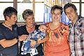 Rainer und Michaela Sämann sowie Eva und Markus Weber haben sich zu Lindecance-Tanztrainern ausbilden lassen.