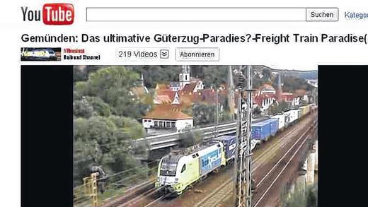 Fast 40 000-mal angesehen: Ein YouTube-Film über Güterzüge, die durch Gemünden fahren. Fast 40 000-mal angesehen: Ein YouTube-Film über Güterzüge, die durch Gemünden fahren.