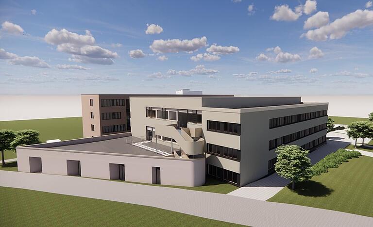 So soll der "Ersatzneubau Heinrich-Thein-Berufsschule und Technologie-Transfer-Zentrum", zumindest was die Form betrifft, einmal aussehen. So soll der "Ersatzneubau Heinrich-Thein-Berufsschule und Technologie-Transfer-Zentrum", zumindest was die Form betrifft, einmal aussehen.