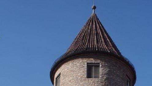 Hexenturm am Geschwister-Scholl-Platz.