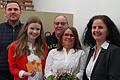 Marliese Hofmann, Kämmerin der VG, wurde bei der aktuellen Gemeinschaftssitzung offiziell verabschiedet (von links): VG-Vorsitzender Bürgermeister Tobias Blesch, die designierte Kämmerin Julia Bickel, den 2. Bürgermeister von Schwanfeld Kurt Eichelbrönner, Kämmerin Marliese Hofmann und VG-Geschäftsleiterin Susanne Vierheilig.