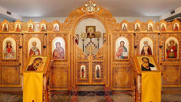 Das Thema der nächsten Kinder-Uni ist die orthodoxe Kirche. Das Bild zeigt die Byzantinische Kapelle zum heiligen Seraphim von Sarow in Würzburg. Sie wird von Orthodoxen und Katholiken gemeinsam genutzt. Seraphim von Sarow war einer der bekanntesten russischen Mönche der orthodoxen Kirche.