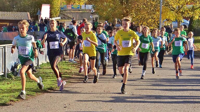 Zahlreiche Schülerinnen und Schüler gingen 2023 beim Gedenklauf für Oskar 'Ossi'Baunach an den Start.