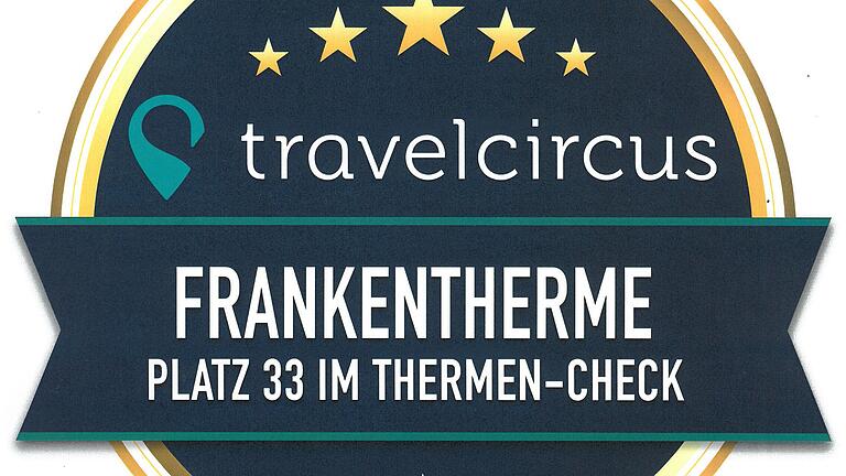 Schöne Auszeichnung: Beim Thermen-Award des Online-Reiseanbieters „Travelcircus“ belegte die Frankentherme Bad Königshofen einen Platz unter den besten 50.