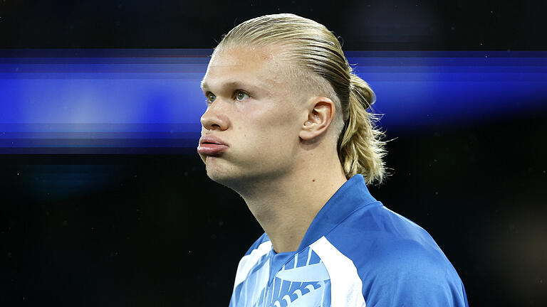 Manchester City - Roter Stern Belgrad.jpeg       -  Erfreut sich trotz anders lautender Meldung bester Gesundheit: Erling Haaland von Manchester City.