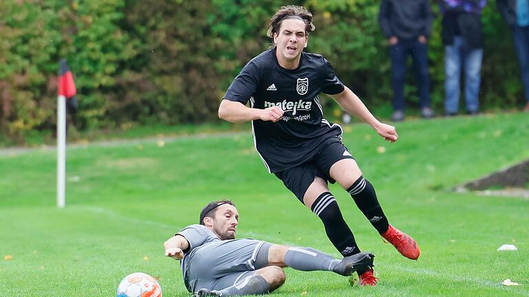 Linus Reitzenstein brachte die TSG in Führung. Am Ende müssen sie sich im Derby gegen Oberpleichfeld mit einem Unentschieden begnügen.&nbsp;