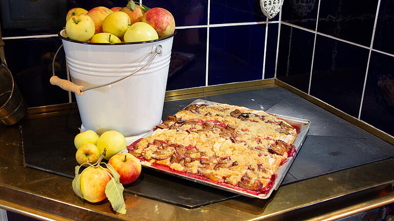 Lecker so ein Apfel-Zwetschgenkuchen.       -  Lecker so ein Apfel-Zwetschgenkuchen.