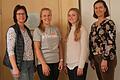 Mit einer jungen Mannschaft leitet der Tennisclub Burgsinn den Generationenwechsel im Vorstand ein: (von links) Stellvertretende Vorsitzende Gabriele Kühlwein, Jugendwartin Linda Vogel, Kassier Lena Heinz, Vorsitzende Heidi Huller.