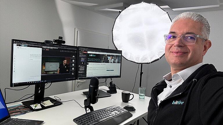 Bitfire Bad Kissingen - Holger Fries, Geschäftsführer von Bitfire, erzählt, wie sich Online-Meetings seit der Pandemie etabliert haben. Bitfire Bad Kissingen - Holger Fries, Geschäftsführer von Bitfire, erzählt, wie sich Online-Meetings seit der Pandemie etabliert haben.